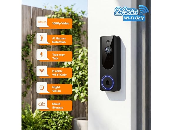 MeshSear 1080P Wireless Doorbell Camera