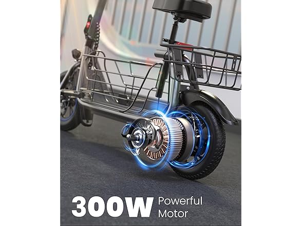 GYS-C1S E-scooter with seat basket