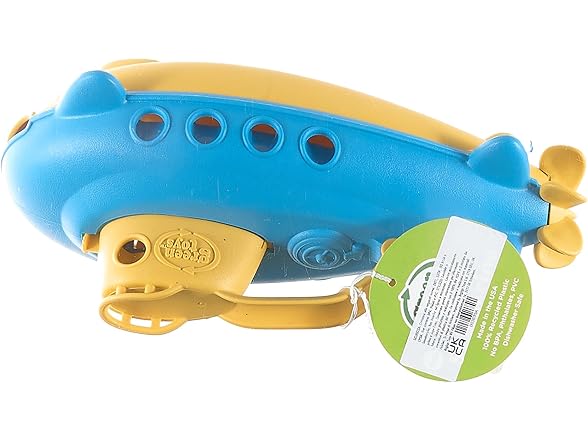 Green Toys Submarine in Yellow & blue