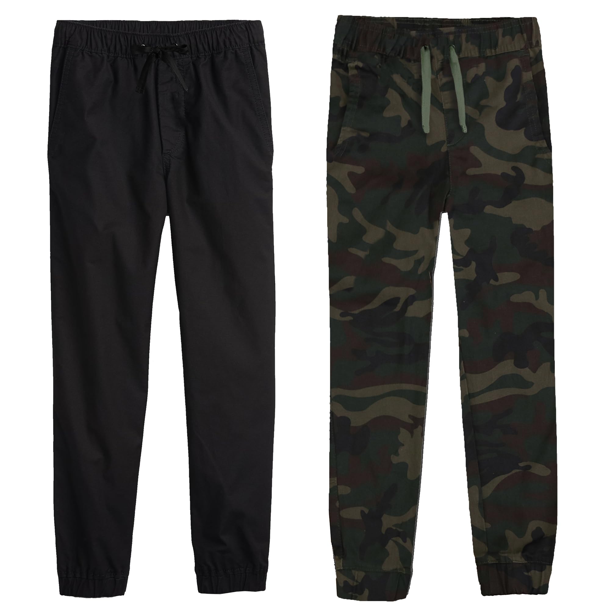 2PK Boy's Classic Stretch Twill Joggers - Gallery 22