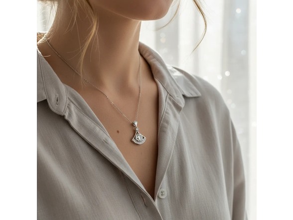 Moissanite Diamond Arc Necklace