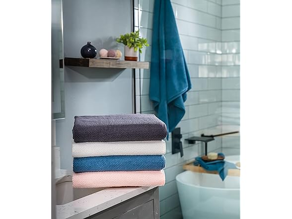 Simpli-Magic Popcorn Textured Bath Towls