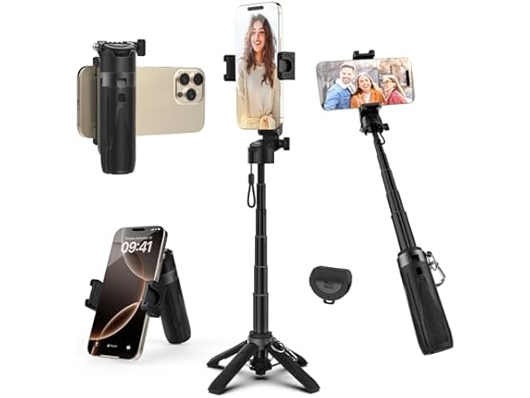 Portable Selfie Stick Tripod with Remote