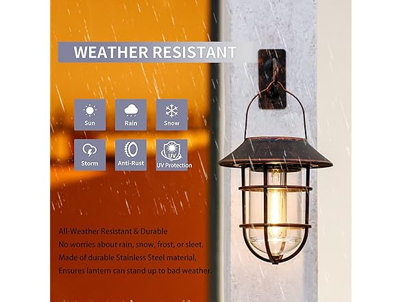 Bronze Color Wall Lantern 2 Pack