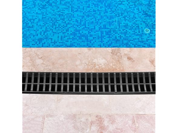 Trench Drain System, Channel Driveway-4Pack