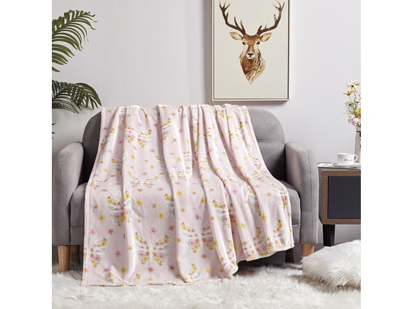 Luxury Home Butterfly Garden Oversized Throw