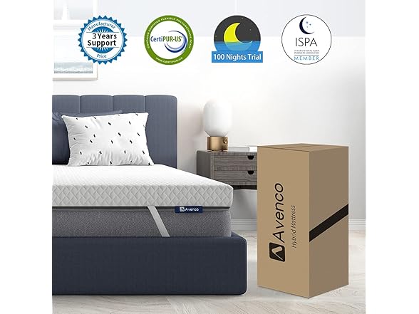 Avenco Twin 4" Mattress Topper
