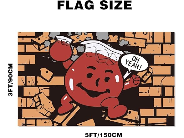 OH Yeah Flag 3x5ft Meme Funny