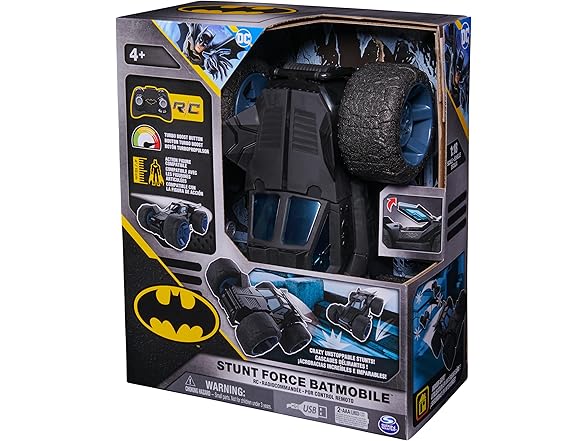 Batman Stunt Force Batmobile, Indoor RC Car