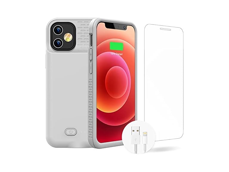 Battery Case for iPhone 12/12Pro- Gray - Gallery 2