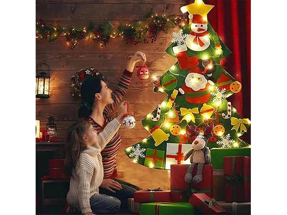 KISIQI Felt Christmas Tree for Toddlers