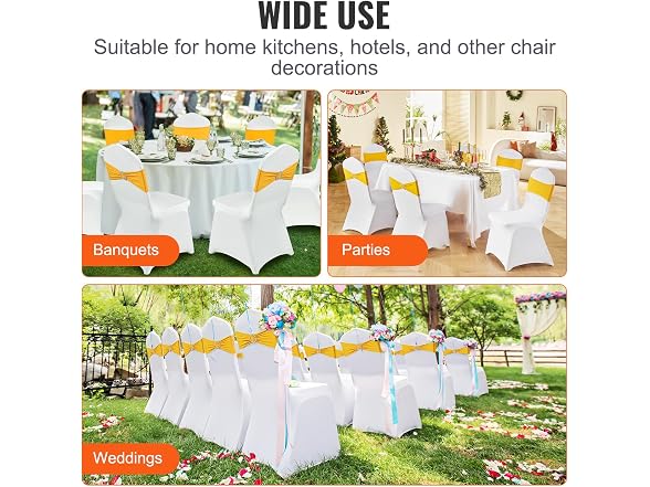 Stretch Spandex Folding Chair Covers