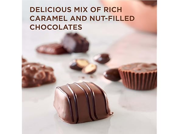 Russell Stover Caramel Nuts Choc Box 9.4