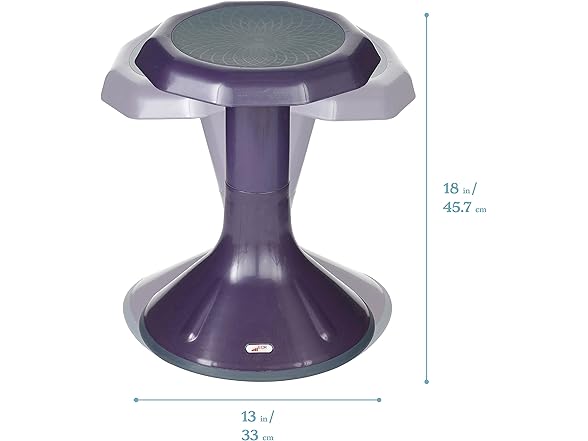 ECR4Kids ACE Wobble Stool, 18", Eggplant