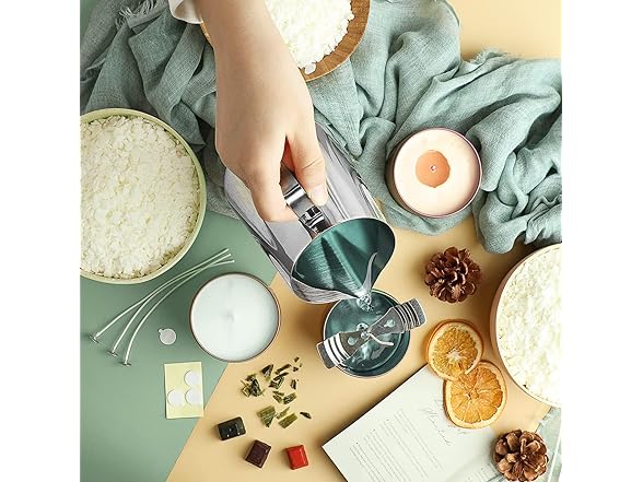CraftBud 108 Piece DIY Soy Candle Making Kit