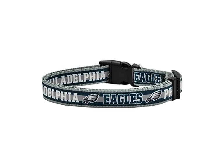 NFL PET Collar Philadelphia Eagles Dog Collar, Large Football Team Collar for Dogs & Cats. A Shiny & Colorful Cat Collar & Dog Collar Licensed by The NFL