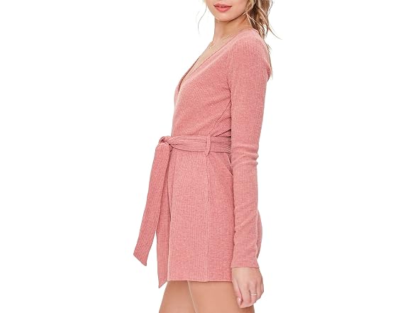 Forever 21 Self-tie Belted Surplice Romper