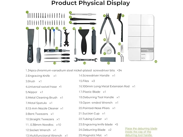 CREALITY BH-895 Creality 3D Printer Tool Kit, 74Pcs 3D