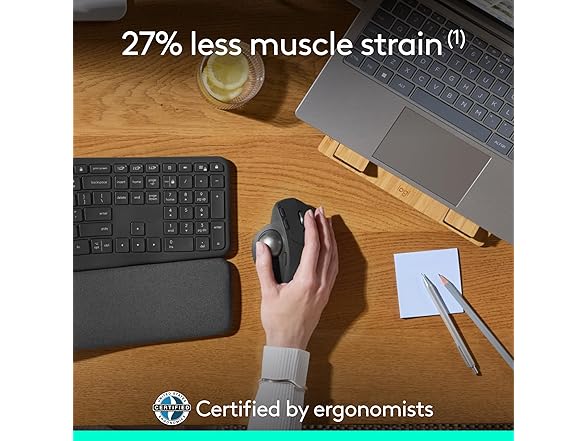 Logitech MX Ergo S Advanced Wireless Trackball Mouse