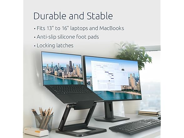 Kensington SmartFit EQ Adjustable Laptop Stand for Desk