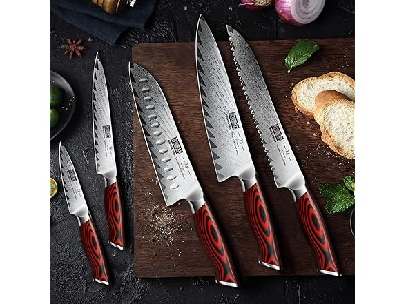 Kitchen Knife Set with Block