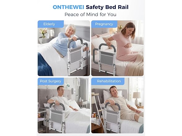 ONTHEWEI Safety Bed Rails for Elderly
