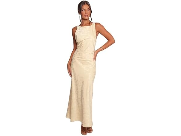 Petal & Pup Women's (M) Malie Maxi Dress - Lemon M