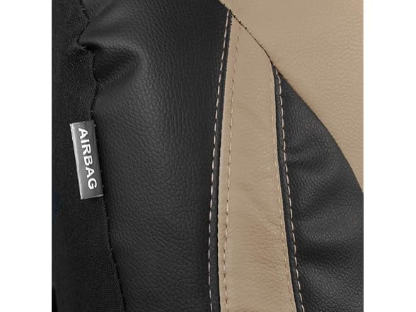 Motor Trend Motor Trend Beige Faux Leather Car Covers for Fr