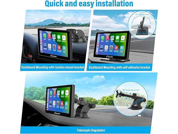 7" CarPlay Screen w/ GPS & Bluetooth