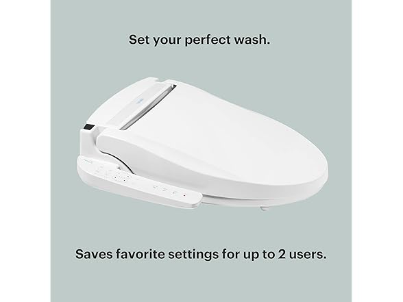 Brondell LT89 Bidet Toilet Seat w/ Side Arm Control