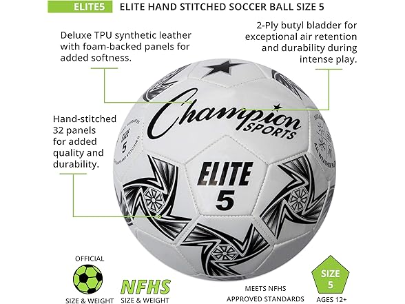Champion Sports Elite Soccer Ball