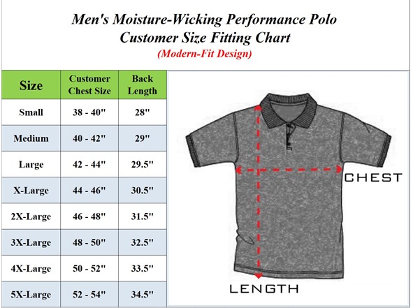 5Pk Mens S/S Performance Polo