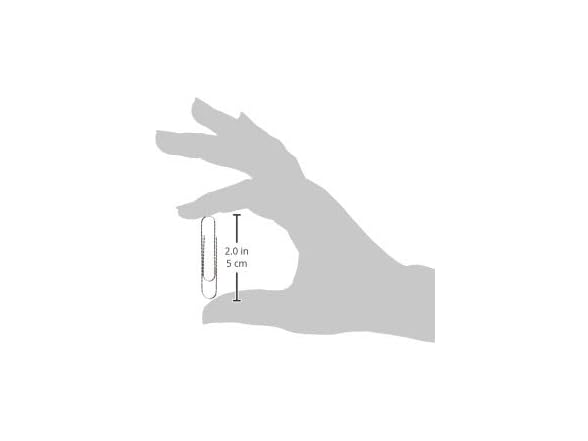 ACCO Non-Skid Paper Clips, No.4 Jumbo Size, 100 ct