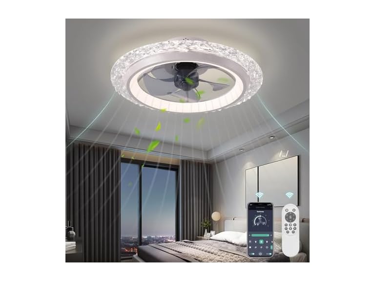 KINDLOV BC077025020028 ceiling fan with light
