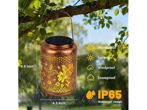 KagoLing Solar Lantern Hummingbird 1PC - Gallery 3