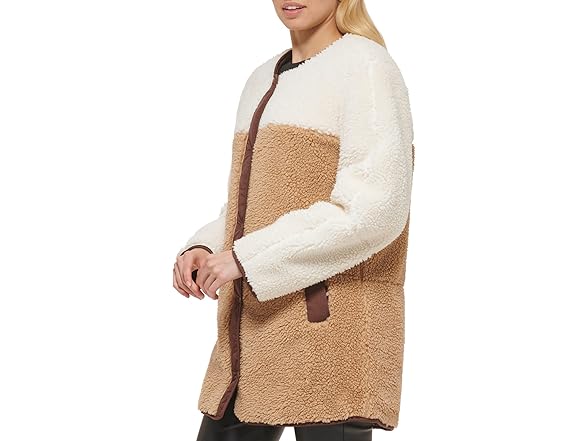 Levis Sherpa Reversible Coat Camel XS