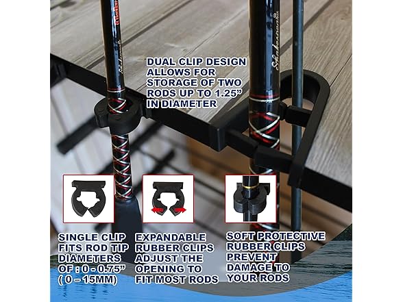 Rush Creek Creations 14 Fishing Rod Rack