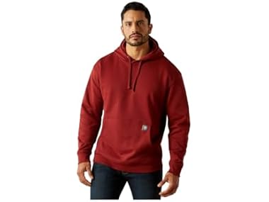 $19.99, Was $69.95, 71% Off! ARIAT Men Rebar Workman Brickyard Hoodie dealfomo