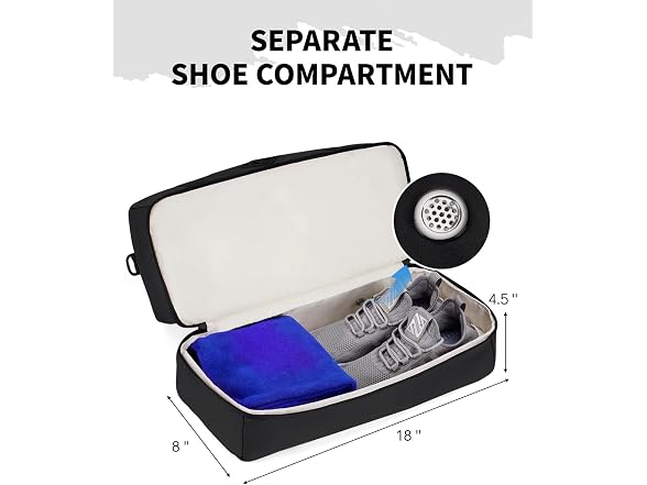 Personal Item Travel Bag 18x14x8