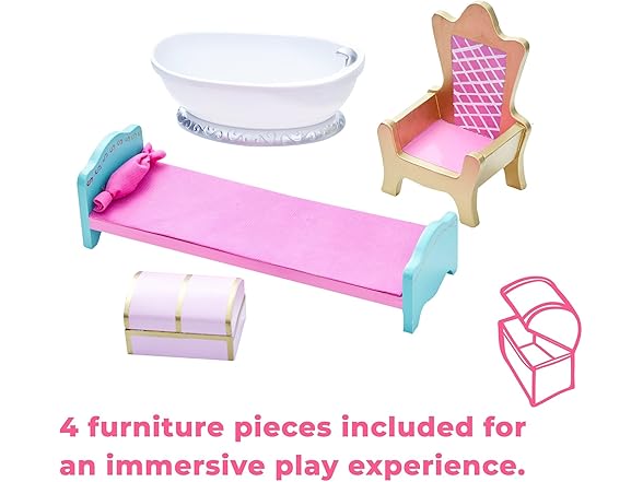 Teamson Kids Dreamland Princess Play Vanity Set
