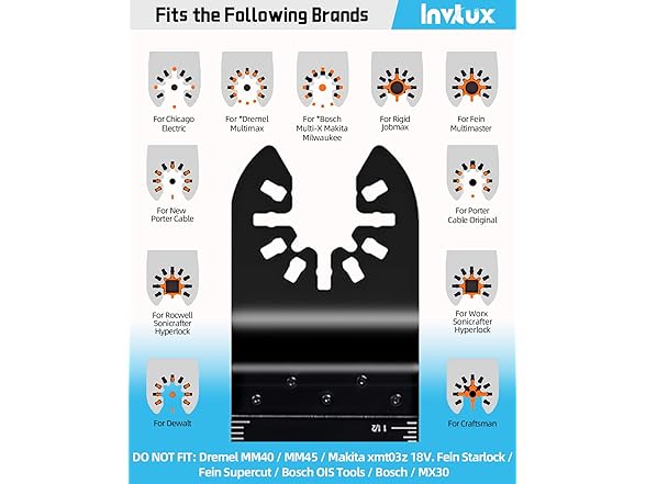 10Pcs Oscillating Saw Blades Titanium