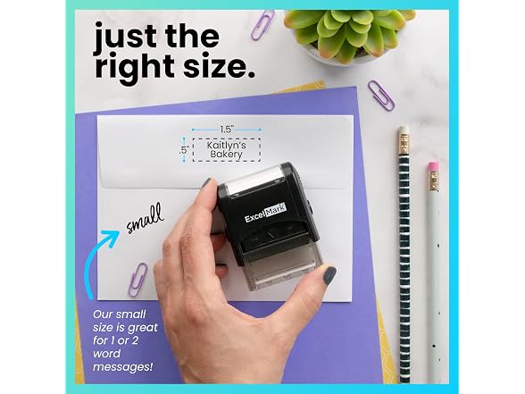 ExcelMark Custom Stamp – Clear & Crisp M