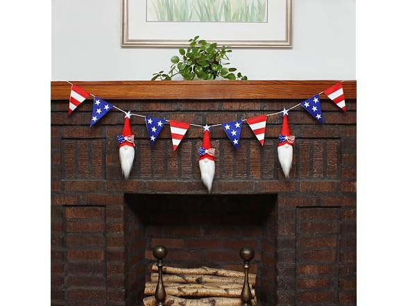 National Tree Patriotic Garland 72in