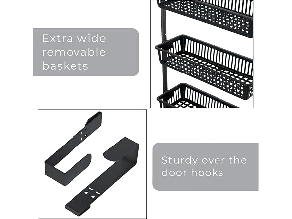 Smart Design Over-the-Door 8 Tier Organizer for Storage