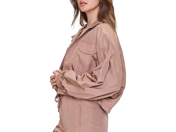 Forever 21 Women's (M) Cropped Raglan-Sleeve Windb