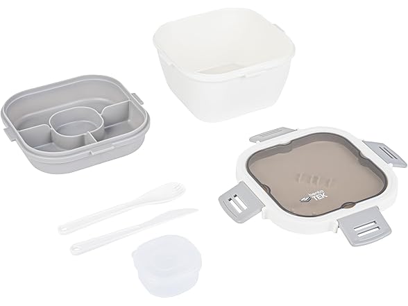 Restaurantware Bento Tek 57.5 Ounce Bento Box