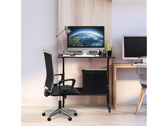 SHW 30.5" to 40.5" Height Adjustable Mobile Standing Desk - Gallery 7