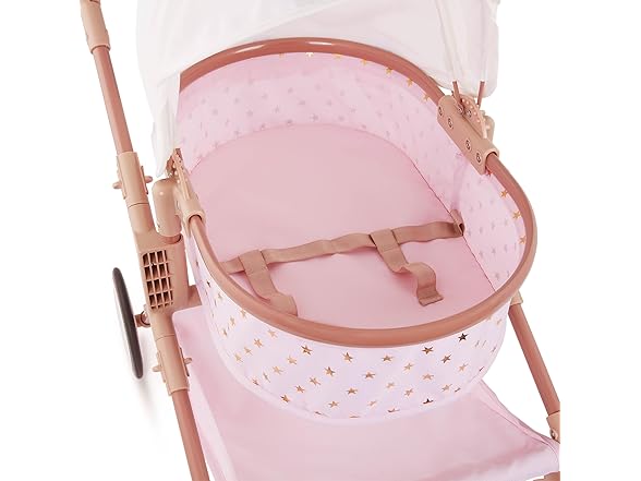 LullaBaby – 14-Inch Accessories – Pink Toy Stroller