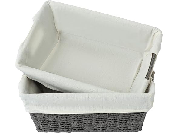 CROS Set of 2 Paper Woven Storage