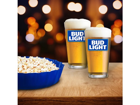 Bud Light Set w/ Bottle Cap Tray and Pint Glasses